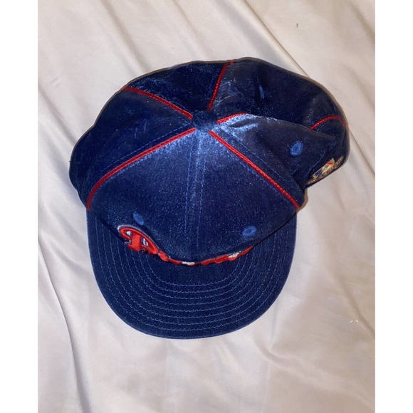 VTG american needle 1918 Philadelphia phillies 7 5/8 fitted hat cap retro velour - Picture 8 of 10